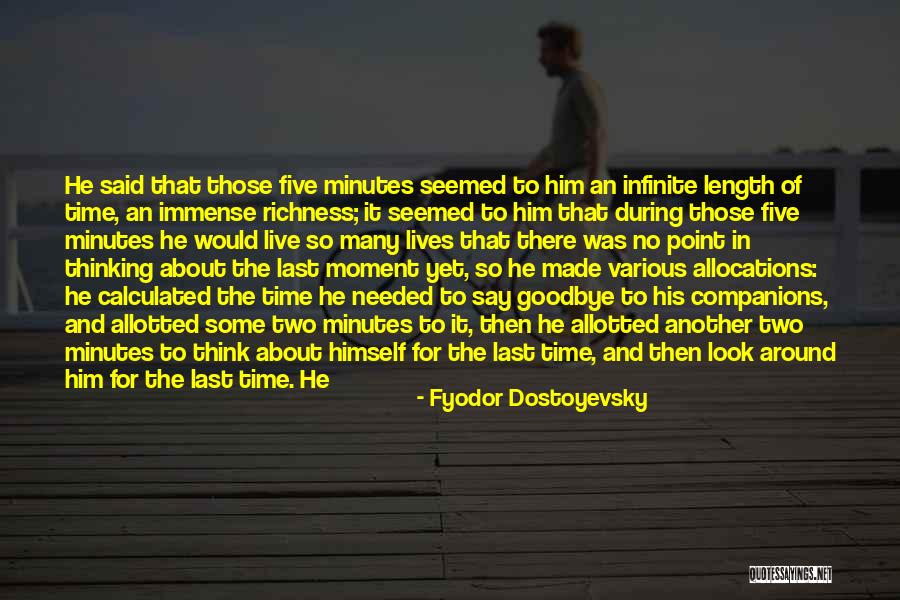 Allotted Time Quotes By Fyodor Dostoyevsky Allotted Time Quotes By Fyodor Dostoyevsky