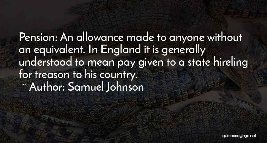 Allowance Quotes By Samuel Johnson