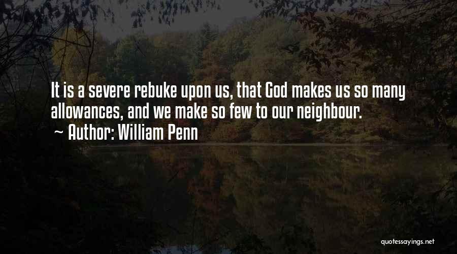 Allowance Quotes By William Penn