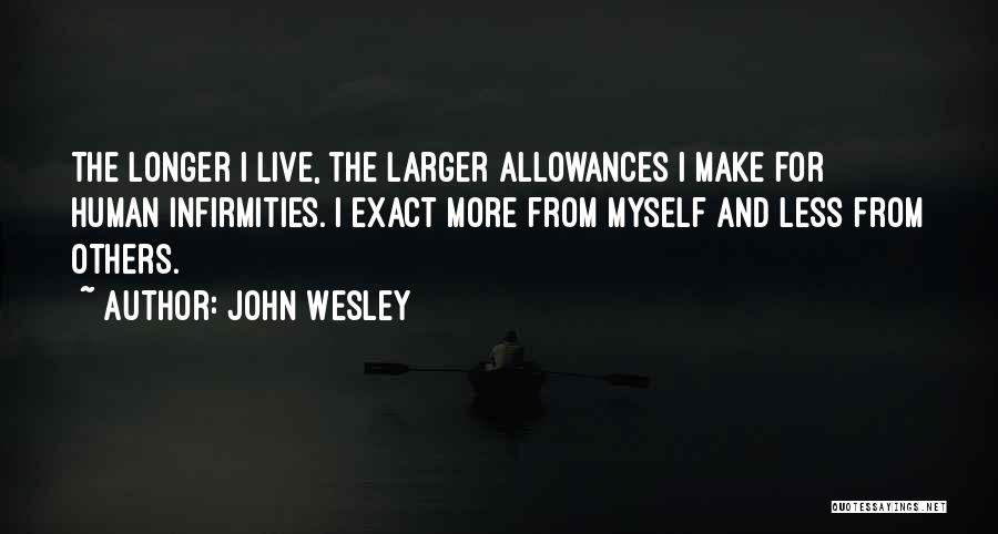 Allowances Quotes By John Wesley