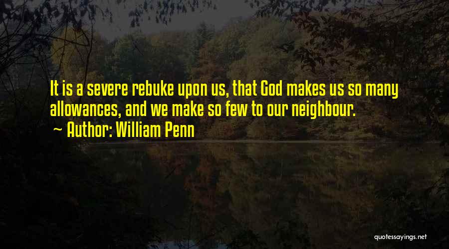 Allowances Quotes By William Penn