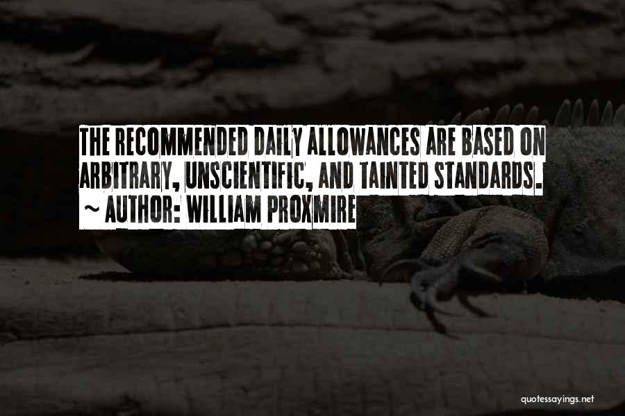 Allowances Quotes By William Proxmire