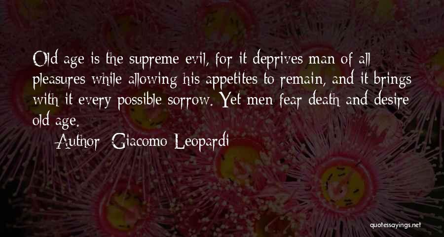 Allowing Evil Quotes By Giacomo Leopardi