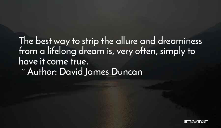 Allure Quotes By David James Duncan