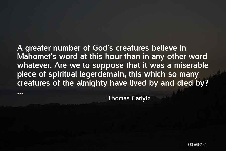 Almighty God Quotes By Thomas Carlyle