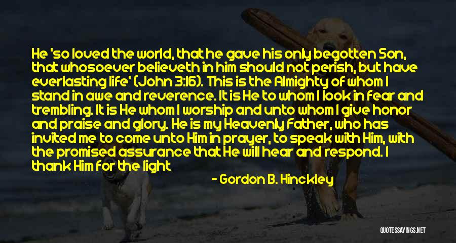 Almighty Son Quotes By Gordon B. Hinckley Almighty Son Quotes By Gordon B. Hinckley