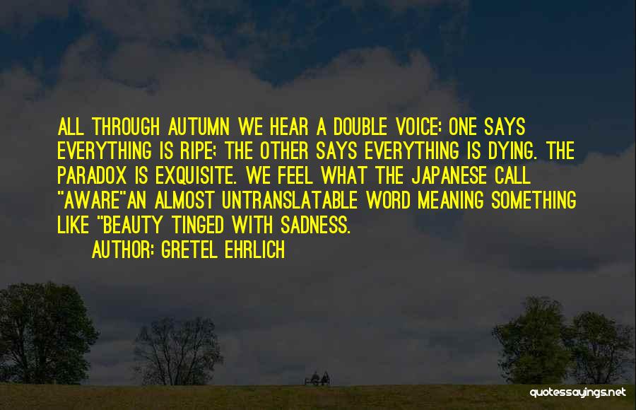 Almost Dying Quotes By Gretel Ehrlich