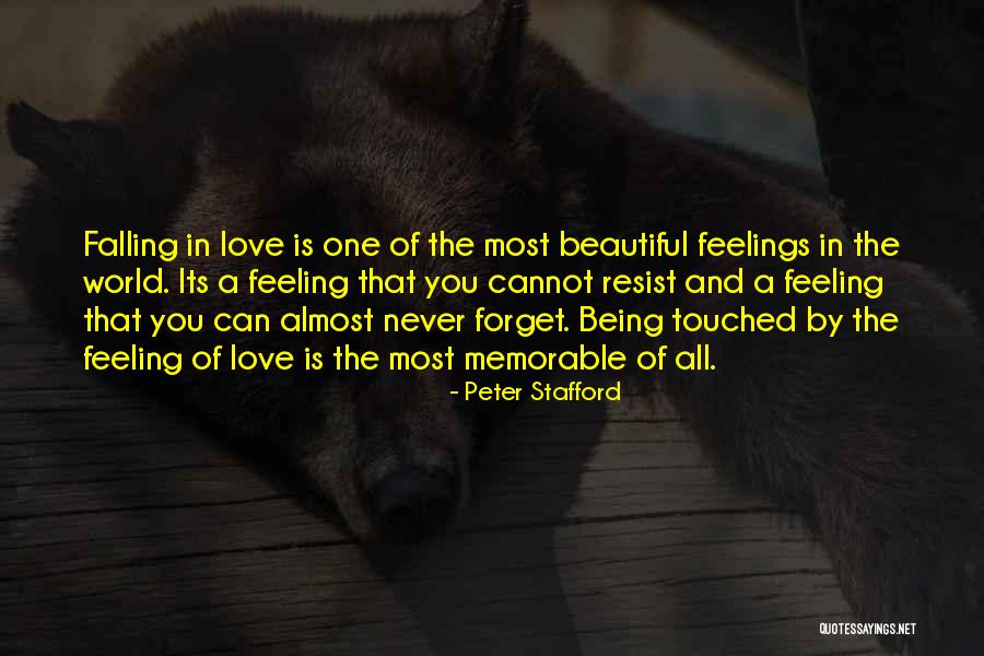 Almost Falling In Love Quotes By Peter Stafford