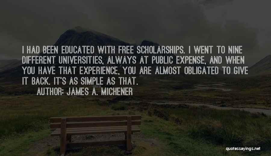 Almost Giving Up On Someone Quotes By James A. Michener