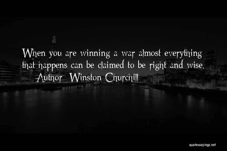 Almost Winning Quotes By Winston Churchill