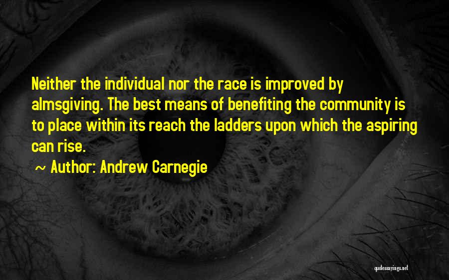 Almsgiving Quotes By Andrew Carnegie