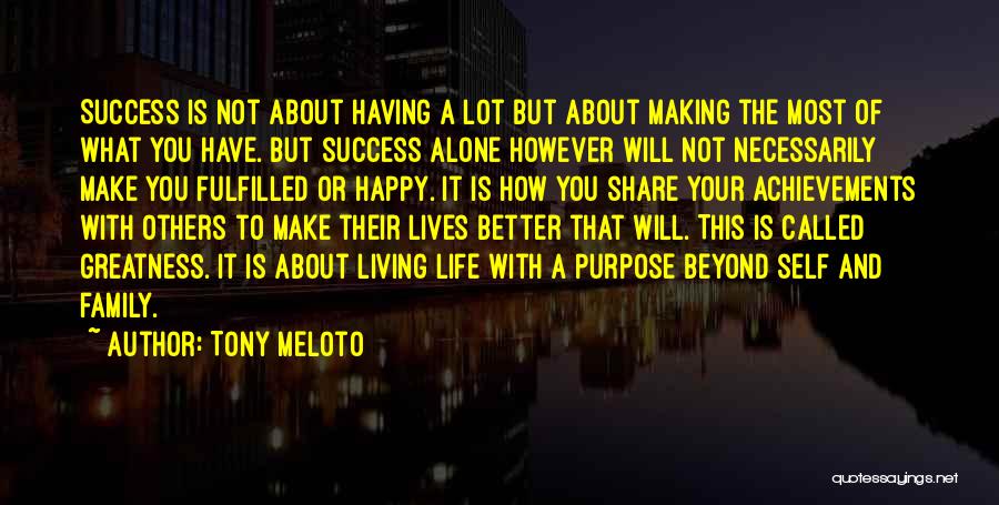 Alone And Happy Quotes By Tony Meloto