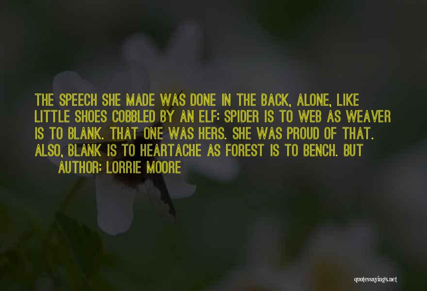 Alone Bench Quotes By Lorrie Moore