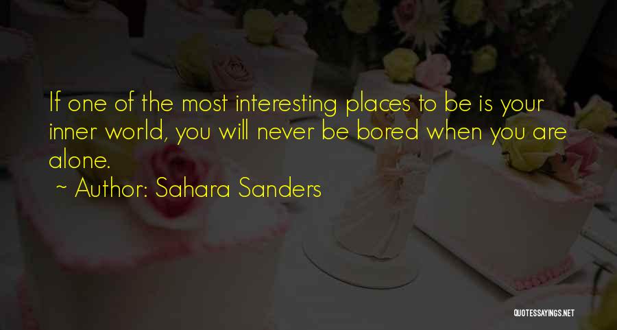 Alone But Attitude Quotes By Sahara Sanders