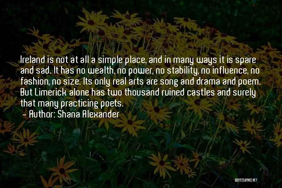 Alone But Sad Quotes By Shana Alexander