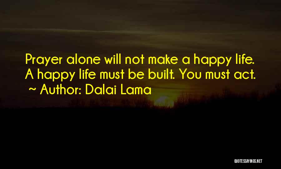 Alone N Happy Quotes By Dalai Lama