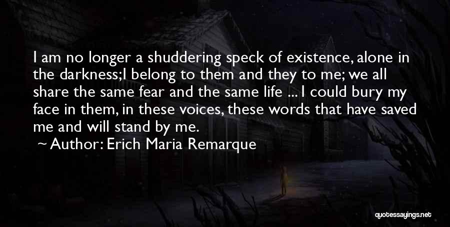 Alone We Stand Quotes By Erich Maria Remarque