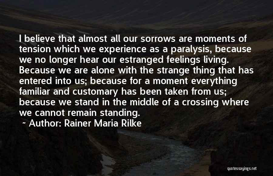 Alone We Stand Quotes By Rainer Maria Rilke