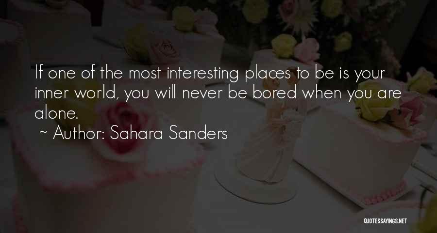 Alone With Attitude Quotes By Sahara Sanders