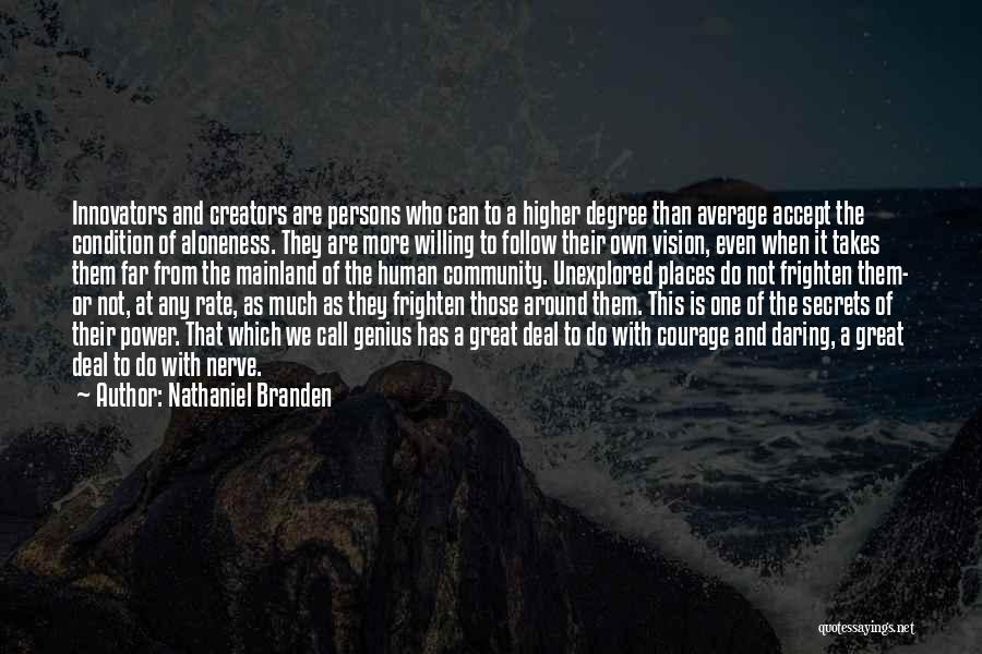 Aloneness Quotes By Nathaniel Branden