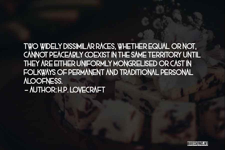 Aloofness Quotes By H.P. Lovecraft