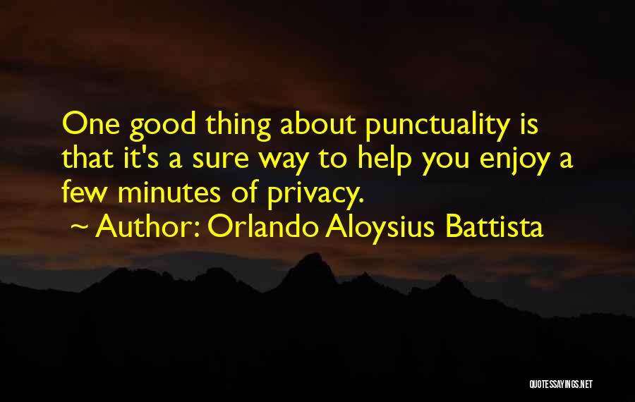 Aloysius Quotes By Orlando Aloysius Battista