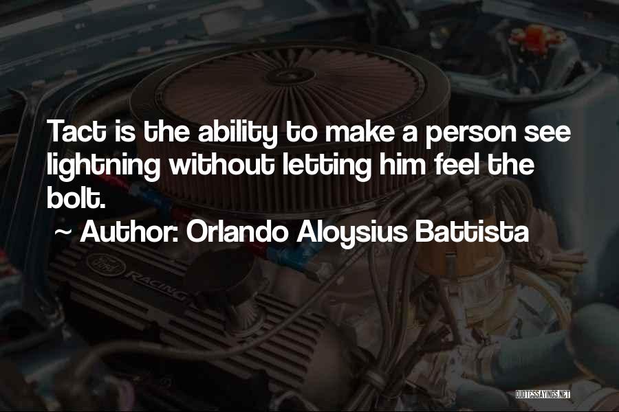 Aloysius Quotes By Orlando Aloysius Battista