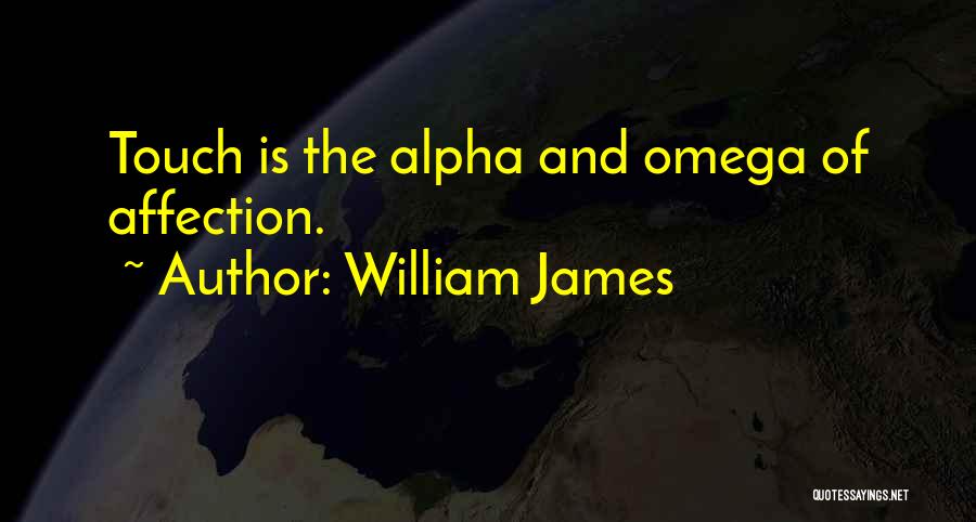 Alpha And Omega Quotes By William James