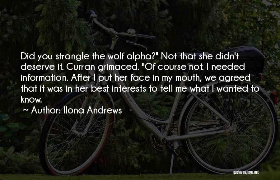 Alpha Wolf Quotes By Ilona Andrews