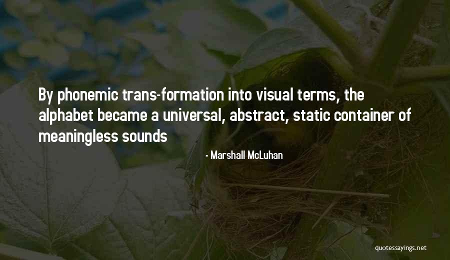 Alphabet C Quotes By Marshall McLuhan