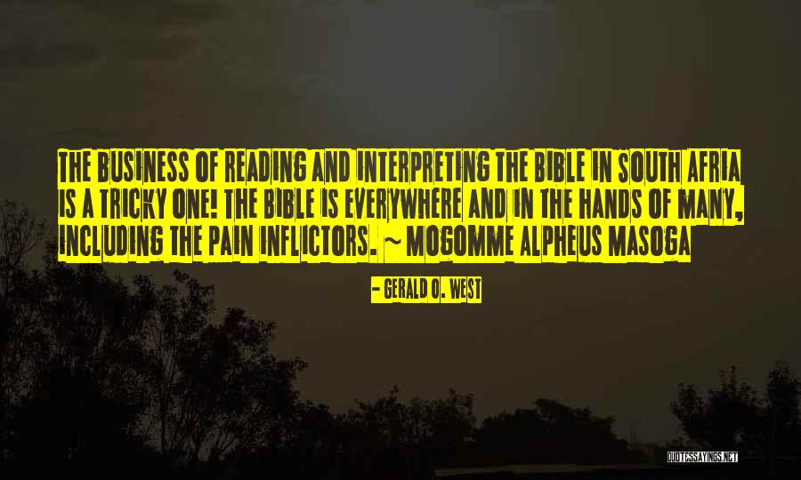 Alpheus Quotes By Gerald O. West Alpheus Quotes By Gerald O. West