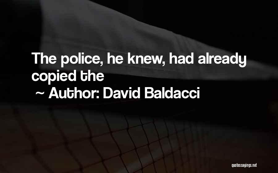 Already Knew Quotes By David Baldacci