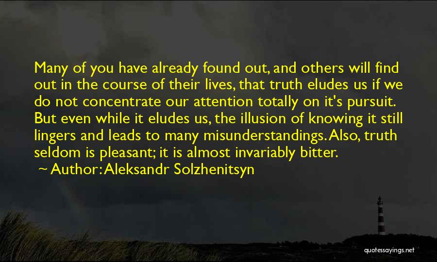 Already Knowing Quotes By Aleksandr Solzhenitsyn