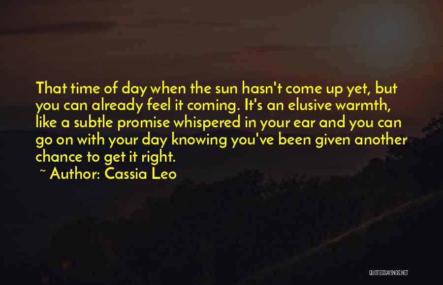 Already Knowing Quotes By Cassia Leo