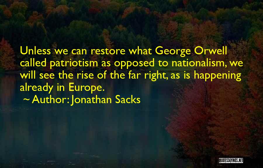 Alt Right Quotes By Jonathan Sacks