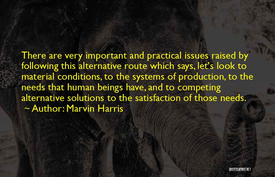 Alternative Route Quotes By Marvin Harris
