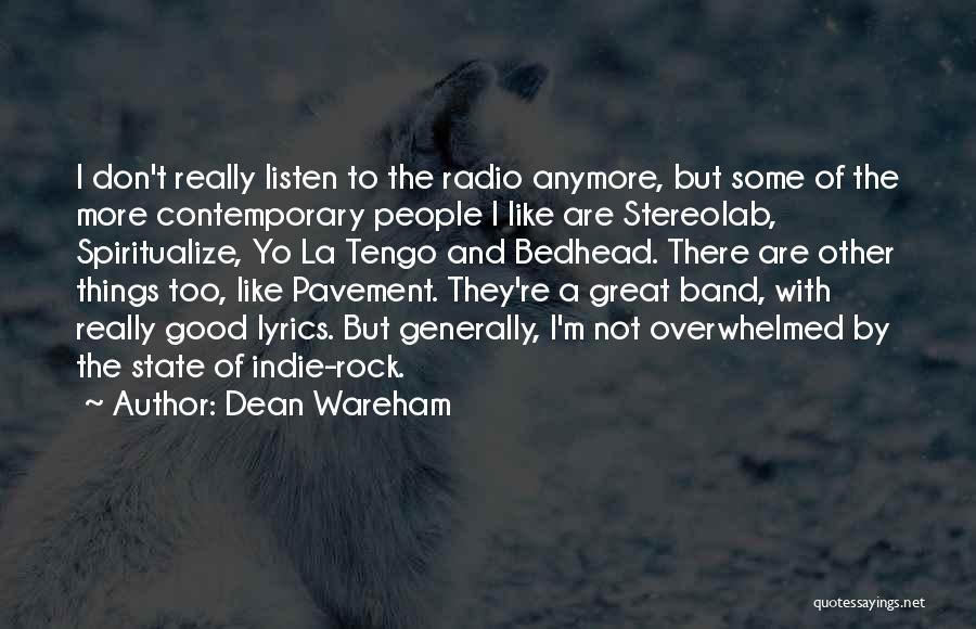 Althans Bears Quotes By Dean Wareham