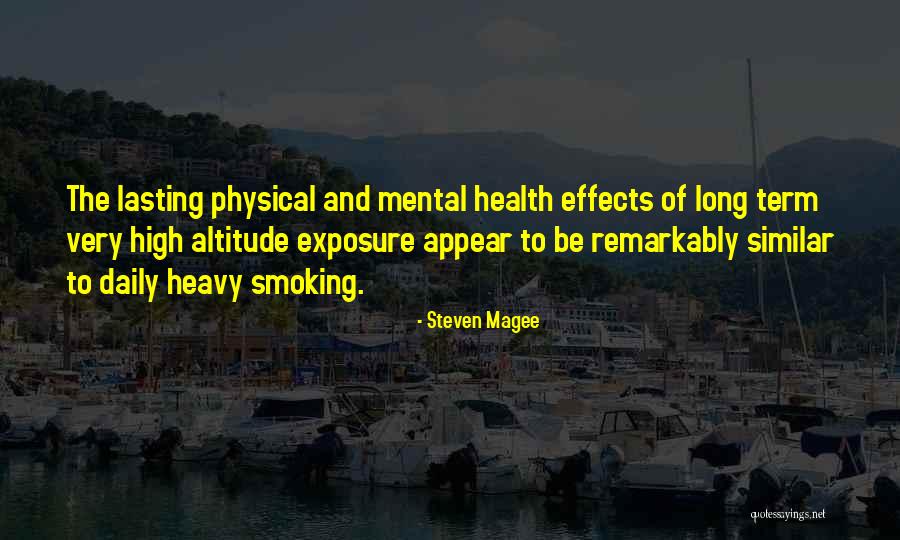 Altitude Quotes By Steven Magee Altitude Quotes By Steven Magee