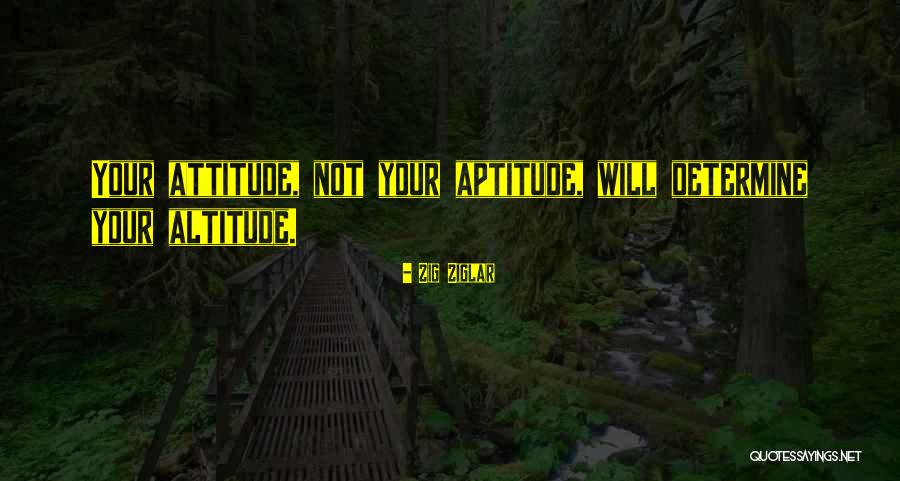 Altitude Quotes By Zig Ziglar