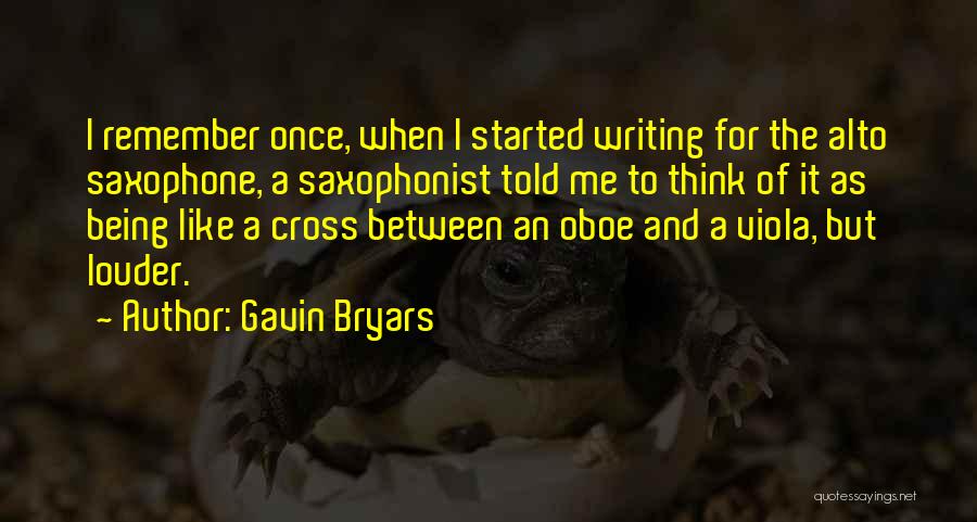 Alto Saxophone Quotes By Gavin Bryars