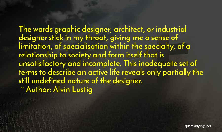 Alvin Quotes By Alvin Lustig