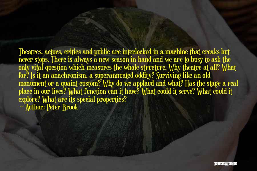 Always Ask Why Quotes By Peter Brook