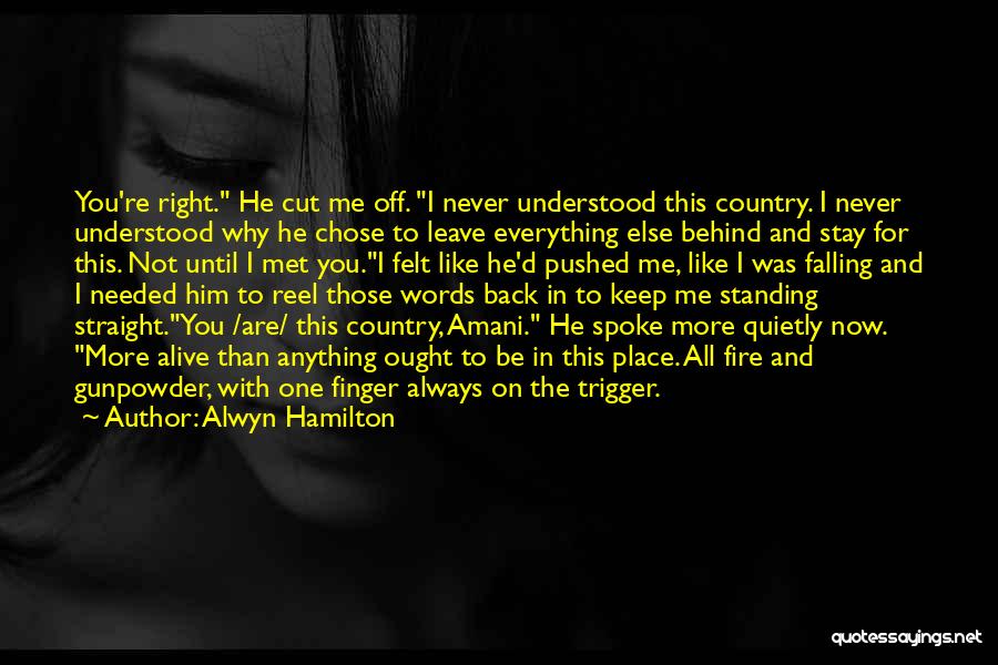 Always Be Me Quotes By Alwyn Hamilton