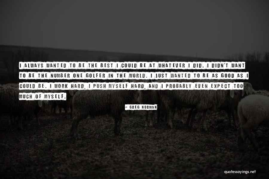 Always Be Number One Quotes By Greg Norman Always Be Number One Quotes By Greg Norman