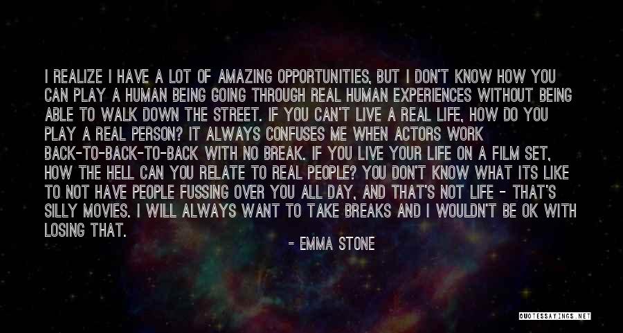 Always Being Let Down Quotes By Emma Stone