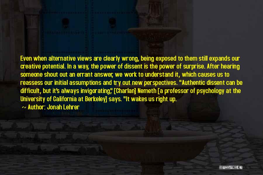 Always Being Wrong Quotes By Jonah Lehrer