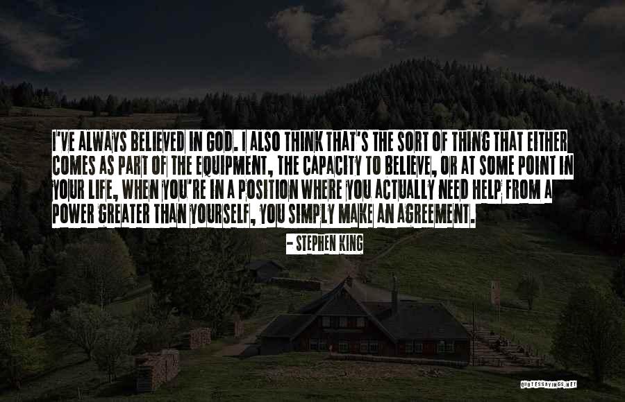 Always Believe Yourself Quotes By Stephen King