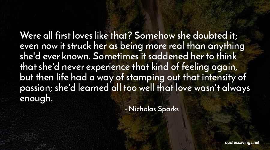Always Doubted Quotes By Nicholas Sparks Always Doubted Quotes By Nicholas Sparks