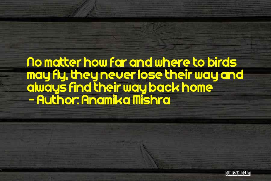 Always Find Your Way Back Home Quotes By Anamika Mishra