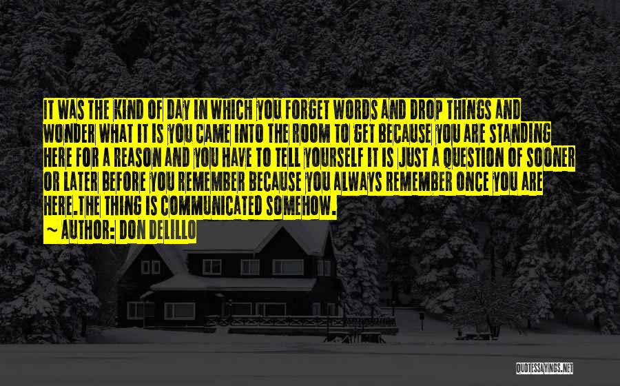 Always Here For You Quotes By Don DeLillo